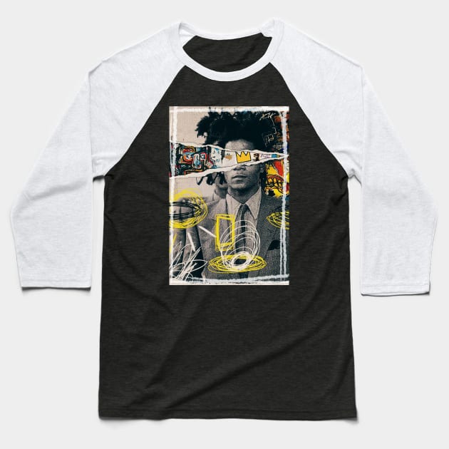 Jean Michel Basquiat Retro Art Baseball T-Shirt by TeeTrendz